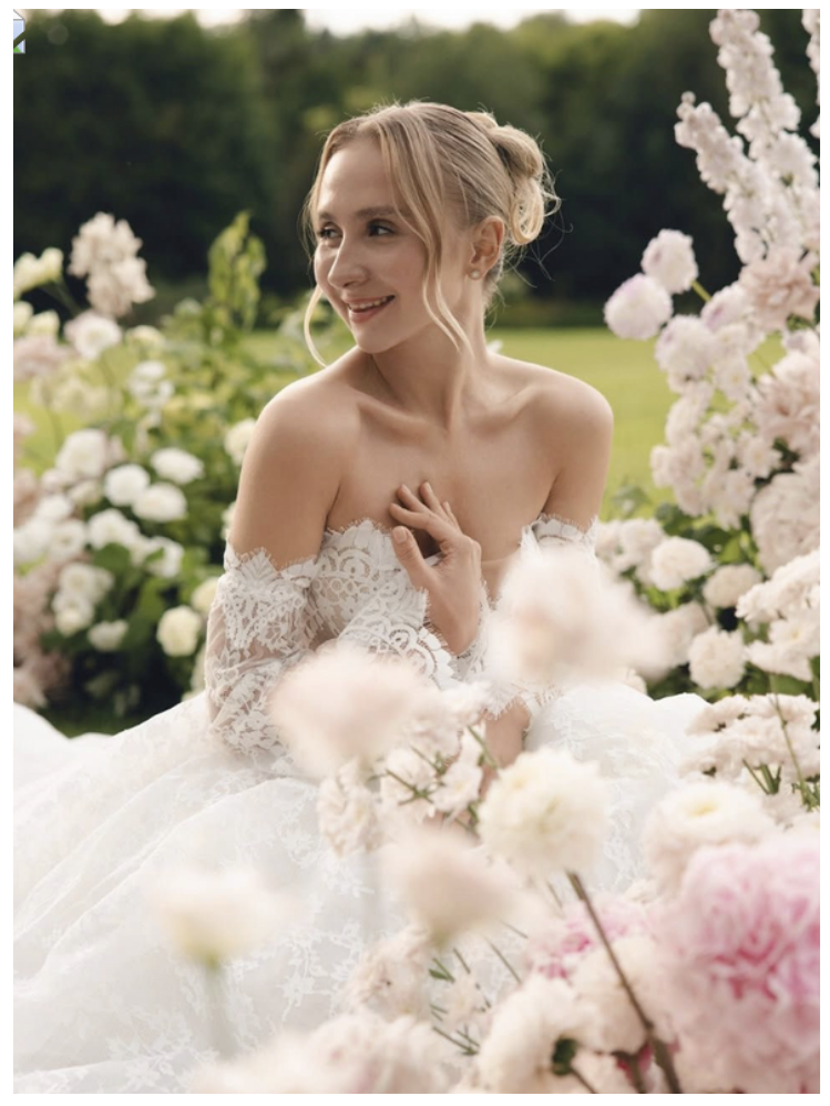 bride wearing bridal gown