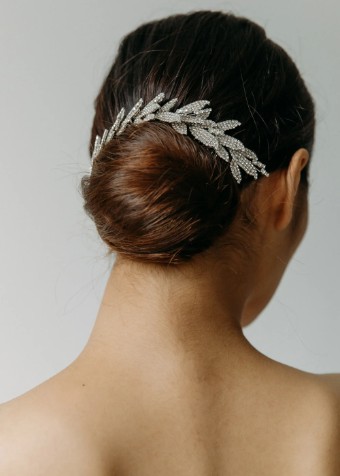Jennifer Behr Arielle Chignon Wrap With Double Comb #2 thumbnail