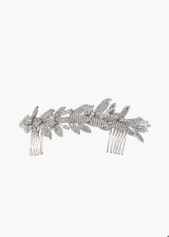 Jennifer Behr Arielle Chignon Wrap With Double Comb #4 Crystal thumbnail