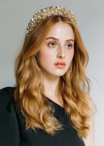 Jennifer Behr #Astoria Headband #2 default Crystal thumbnail