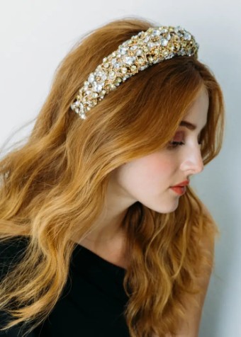 Jennifer Behr #Astoria Headband #4 Crystal thumbnail