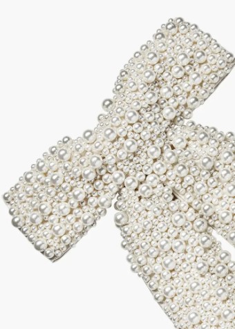 Jennifer Behr Bailey Bow Barrette #6 default Pearl thumbnail