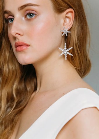 Jennifer Behr Estee Earrings #3 default Crystal thumbnail