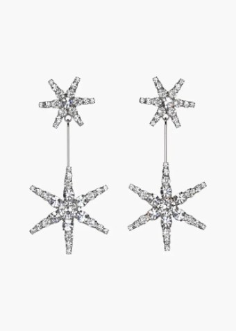 Jennifer Behr Estee Earrings #5 Crystal thumbnail