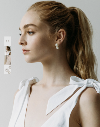 Jennifer Behr Gretel Earrings #2 Gold/Pearl thumbnail