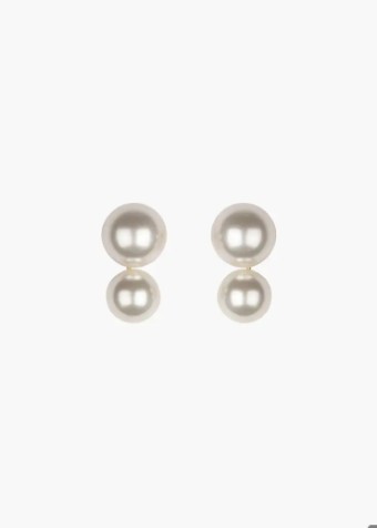 Jennifer Behr Gretel Earrings #3 Gold/Pearl thumbnail