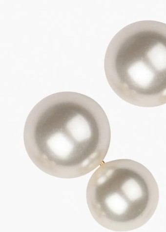Jennifer Behr Gretel Earrings #4 Gold/Pearl thumbnail