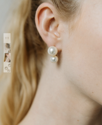 Jennifer Behr Gretel Earrings #5 Gold/Pearl thumbnail