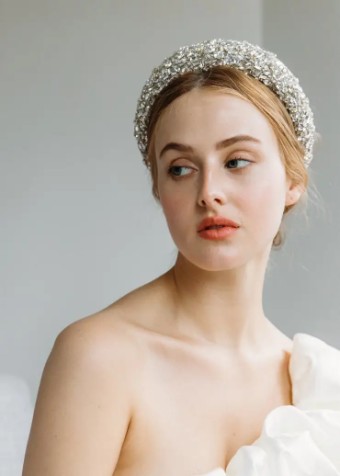 Jennifer Behr Medici Headband #3 Crystal thumbnail