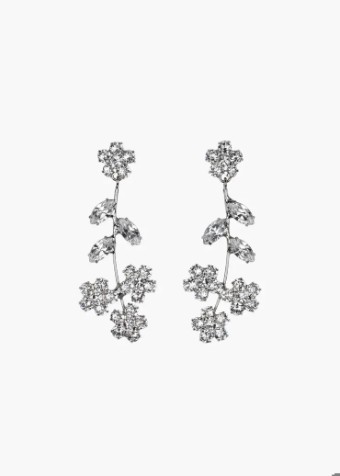 Jennifer Behr #Violet Dangle Earrings #4 Crystal thumbnail