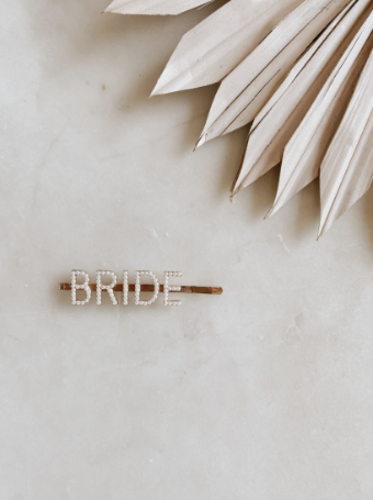 Untamed Petals Bride Pearl Bobby Pin #0 default Gold/Pearl thumbnail