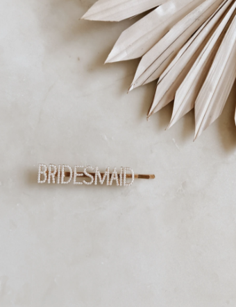 Untamed Petals #Bridesmaid Pearl Bobby Pin #1 thumbnail