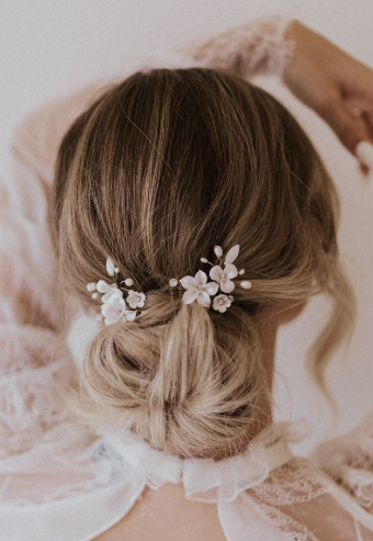 Untamed Petals Lilac Hairpin #2 Gold thumbnail