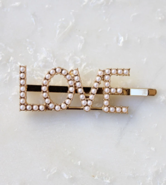 Untamed Petals Love Pearl Pave Bobby Pin #0 default Gold/Pearl thumbnail