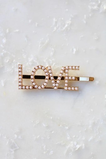 Untamed Petals Love Pearl Pave Bobby Pin #1 thumbnail