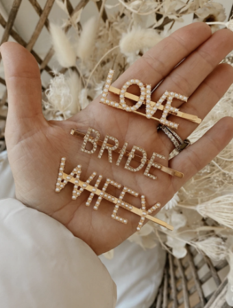 Untamed Petals Love Pearl Pave Bobby Pin #4 thumbnail