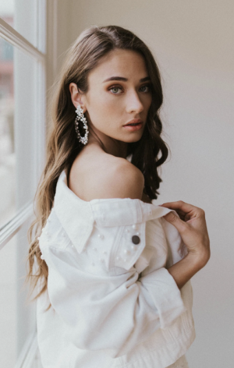 Untamed Petals Posy White Mrs Jacket #6 White thumbnail