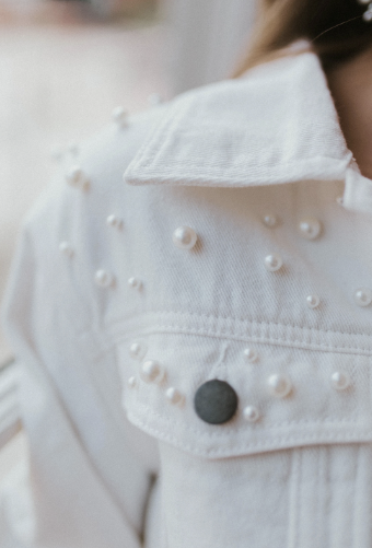 Untamed Petals Posy White Mrs Jacket #5 White thumbnail