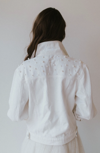 Untamed Petals Posy White Mrs Jacket #4 White thumbnail