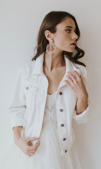 Untamed Petals Posy White Mrs Jacket #0 default White thumbnail