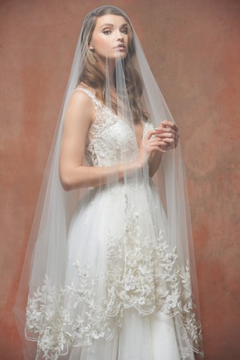 Blossom Veils Style# BV1708 #1 Diamond White thumbnail