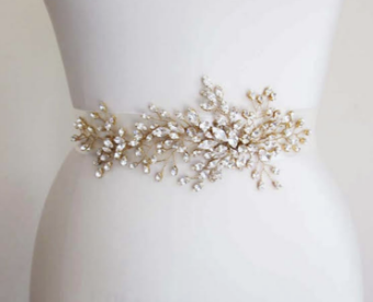 Sabina KW Designs SKWD #1526 - Delicate Vine Belt #1 Gold thumbnail