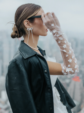 Untamed Petals Valiant Sheer Gloves #3 default Ivory thumbnail