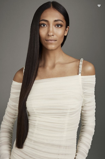 Vera Wang Style# VERA WANG - Off-Shoulder Long Sleeve #2 default Ivory thumbnail