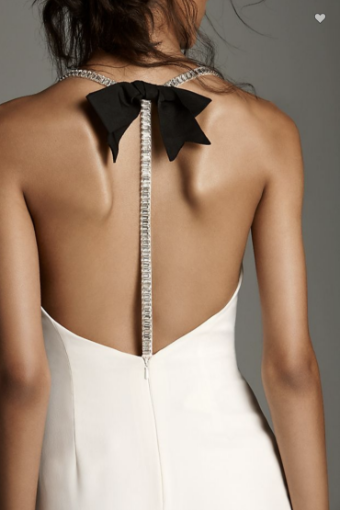 Vera Wang VERA WANG - T-Back Stretch Crepe Slip Gown #3 thumbnail
