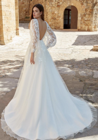 Kelly Faetanini #Renata Overskirt #5 Ivory/Nude thumbnail