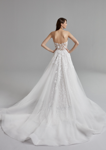 Eddy K Style# Jacqueline Overskirt Only #1 Ivory/Nude/Skin thumbnail