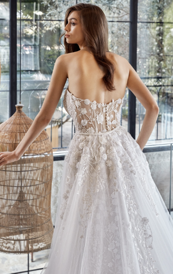 Eddy K Style# Jacqueline Overskirt Only #5 Ivory/Nude/Skin thumbnail