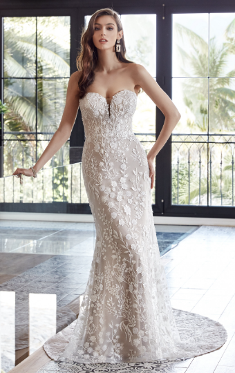 Eddy K Style# Jacqueline Overskirt Only #7 Ivory/Nude/Skin thumbnail