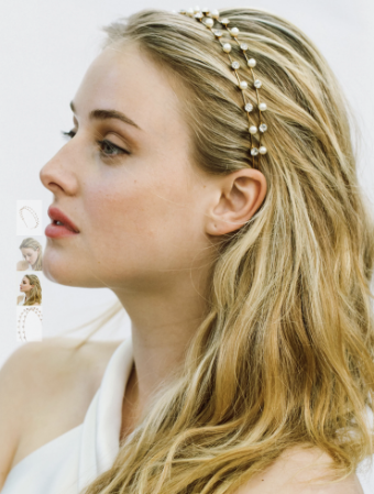 Jennifer Behr Risa Headband #3 default Crystal thumbnail