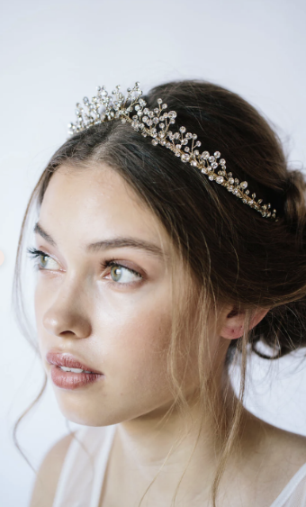 Untamed Petals Fleur Headpiece #4 Silver thumbnail