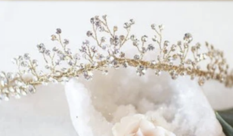 Untamed Petals Fleur Headpiece #3 Silver thumbnail