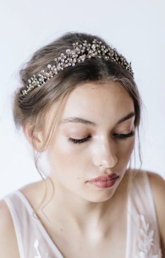 Untamed Petals Fleur Headpiece #2 Silver thumbnail