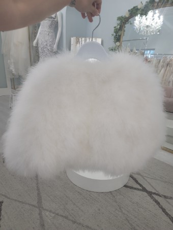 Oksana Mukha Ostrich Bolero #1 Ivory thumbnail