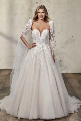 Eddy K Style# Palmer Dress Only #6 Ivory/Champagne/Skin thumbnail