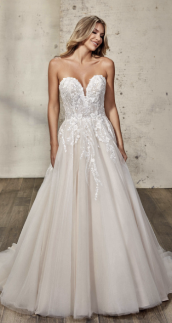 Eddy K Style# Palmer Dress Only #7 Ivory/Champagne/Skin thumbnail