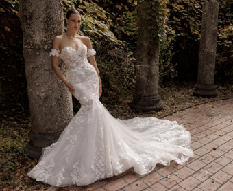 Eve of Milady Style# 1690 #1 Diamond White/Blush thumbnail