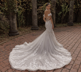 Eve of Milady Style# 1690 #2 Diamond White/Blush thumbnail