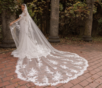 Eve of Milady Style# 4429 Gown Only #1 Diamond White/Blush thumbnail