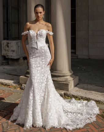 Eve of Milady Style# 4429 Gown Only #3 Diamond White/Blush thumbnail