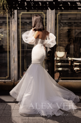 Alex Veil Ange w/ Detachable Sleeves (2in1) #1 Soft White thumbnail