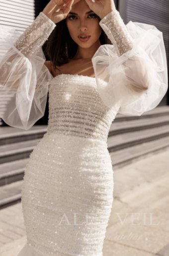 Alex Veil Ange w/ Detachable Sleeves (2in1) #2 Soft White thumbnail