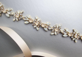 Sabina KW Designs SKWD #6143 - Ivory Opal Belt #0 default Gold thumbnail