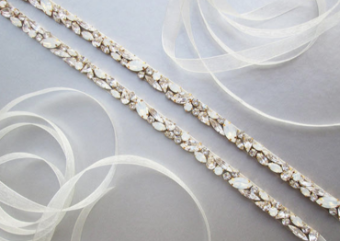 Sabina KW Designs Style# SKWD #1536 - Skinny Opal Belt Silver #0 default Silver thumbnail