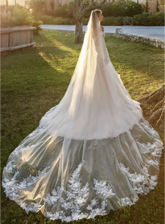 Eddy K Style# Lauren Cathedral Veil #0 default Iv thumbnail