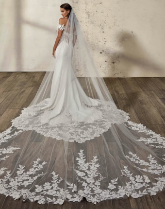 Eddy K Style# Promise Cathedral Veil #0 default Ivory thumbnail